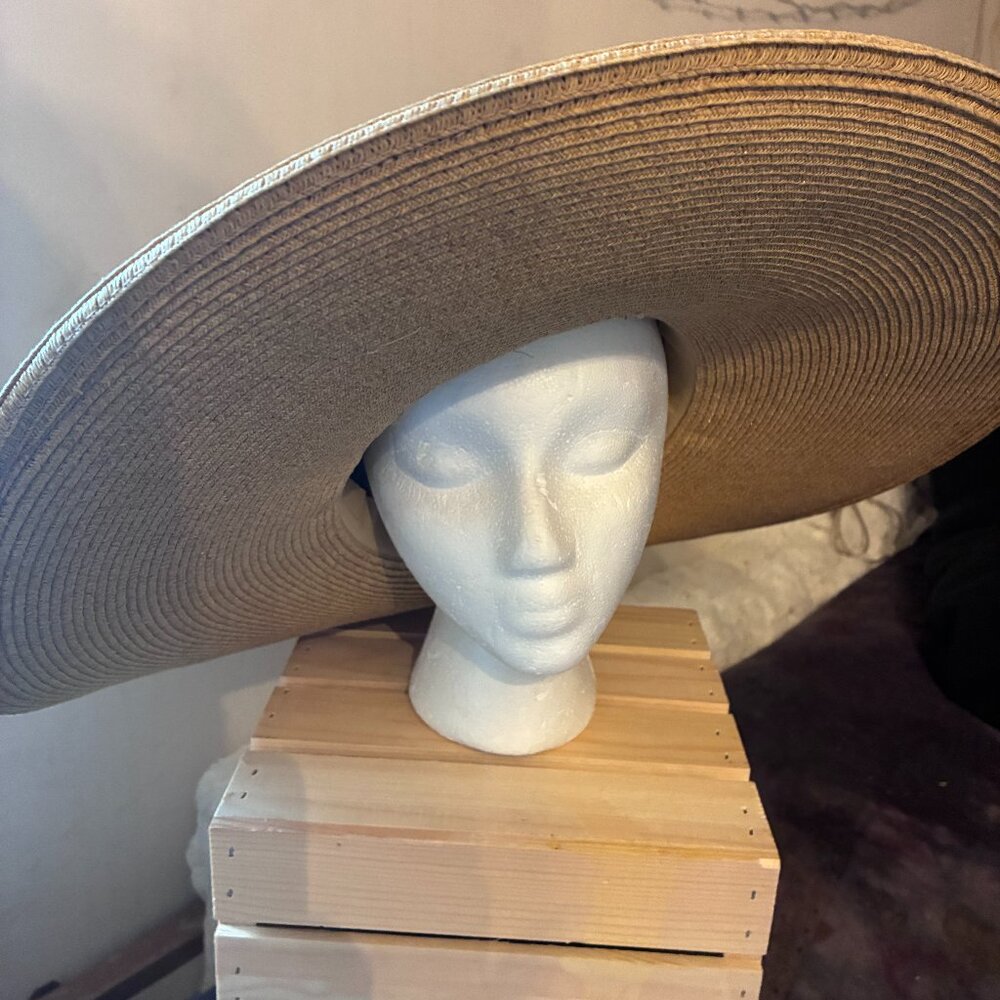 A New Day Straw Beach Hat w/ Embellished Band